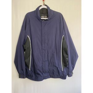 FJ DryJoys by FootJoy Full Zip Golf Rain Jacket Lined Windbreaker Mens XXL